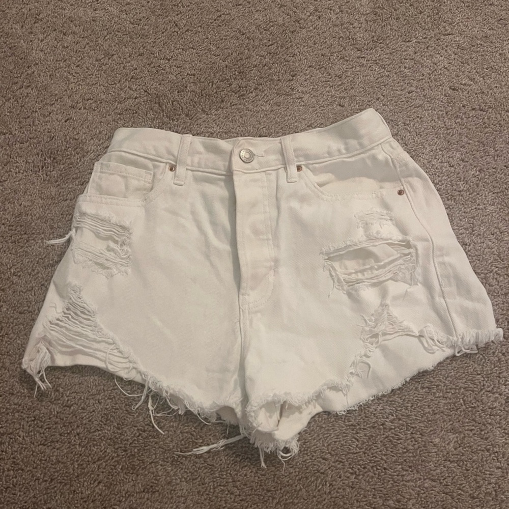 Pacsun White Jean Shorts 26